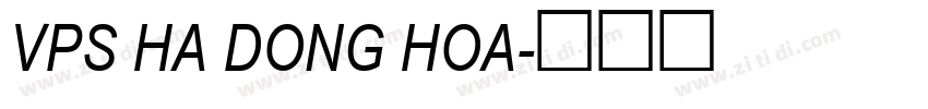 VPS Ha Dong Hoa字体转换